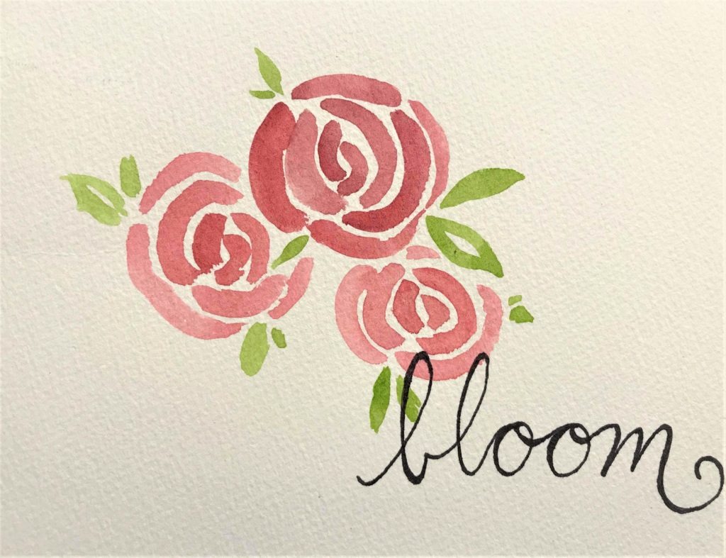 Simple Paintings Of Roses