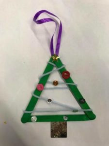Popsicle Stick Christmas Ornament Craft | SCYAP