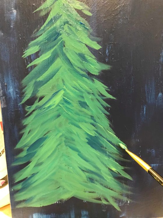 Easy Acrylic Pine Tree Painting Tutorial Scyap