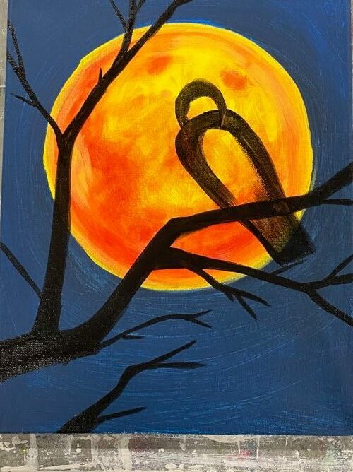 Midnight Moon Painting | SCYAP
