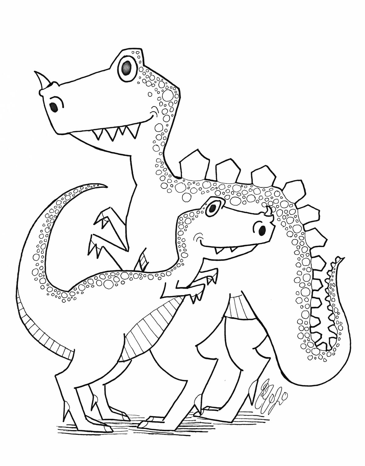 Dinosaur Colouring Sheet | SCYAP