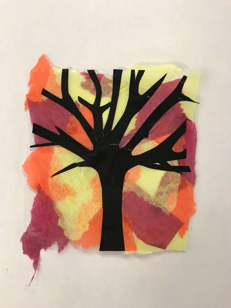 DIY Paper Bag Paintings – Kids Fall Craft – Mixed Media Art for