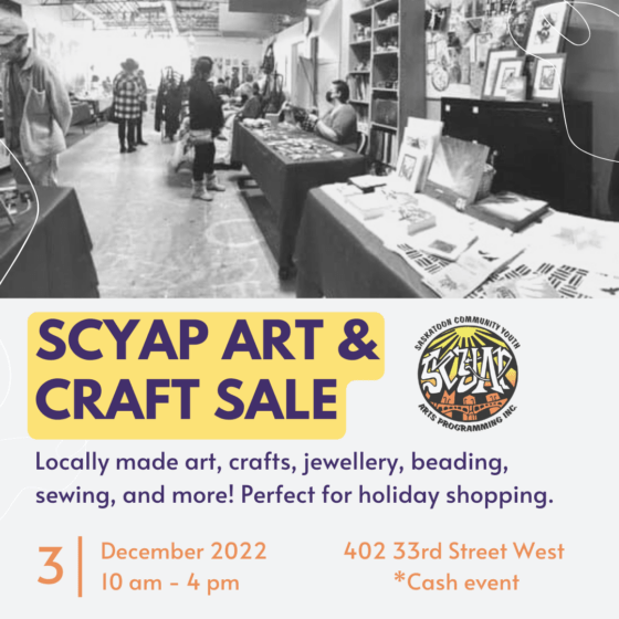 SCYAP Art & Craft Sale | Dec. 3 2022
